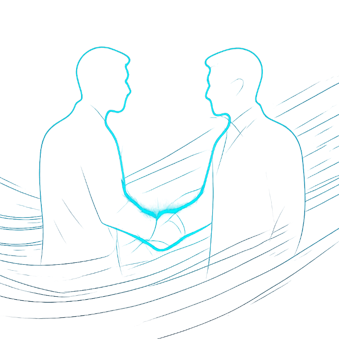 Illustration de la collaboration et de l’accompagnement client dans un projet numérique.